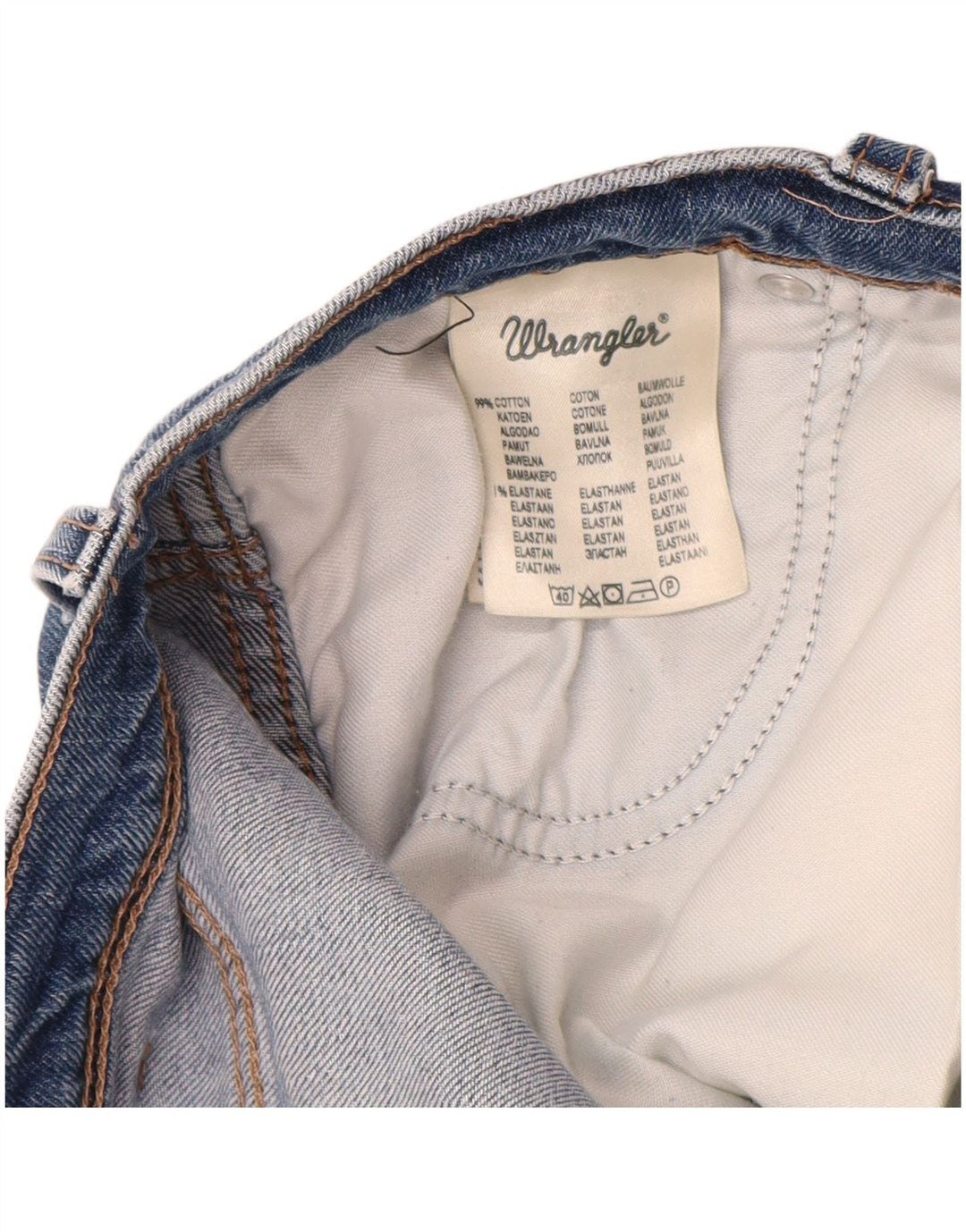 Blugi drepti WRANGLER pentru bărbați, cu ajustare normală, W34 L30, bumbac albastru