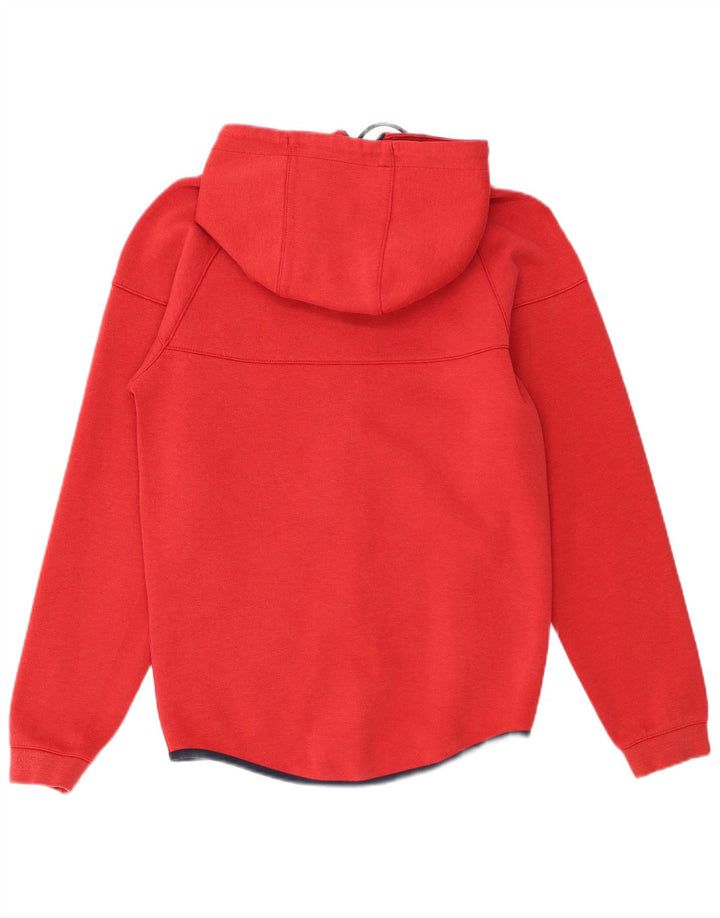 Pulover Nike pentru bărbați, cu fermoar, bumbac, roșu