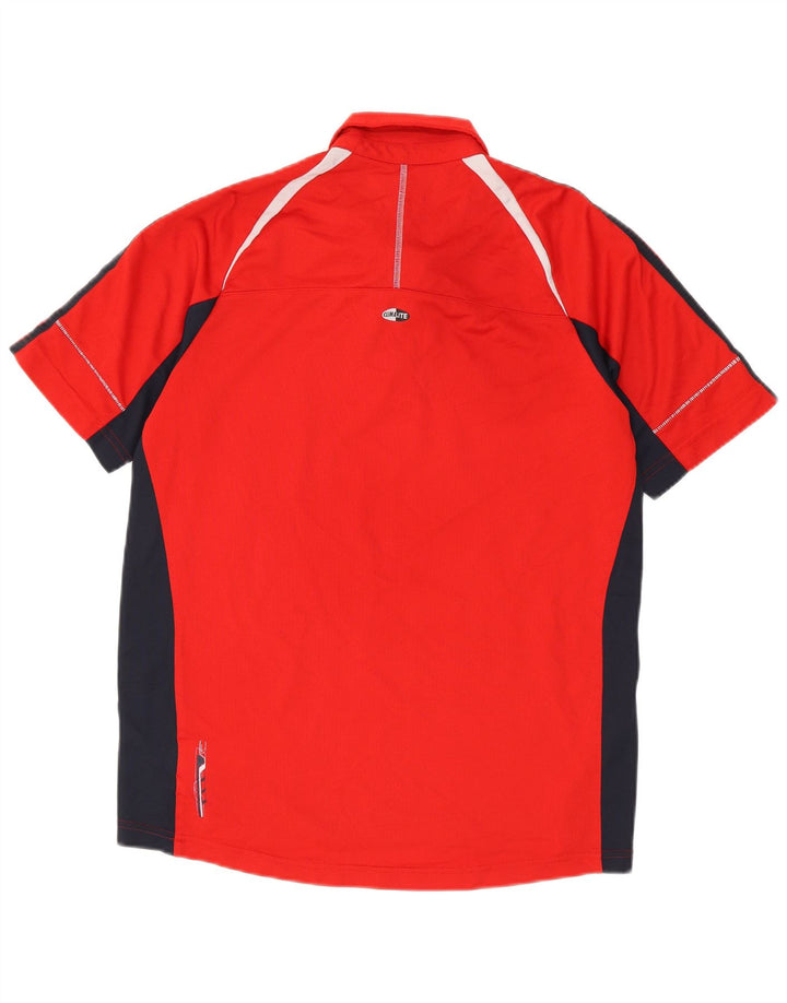 Tricou polo Adidas Clima 365 pentru bărbați, roșu mediu, poliester