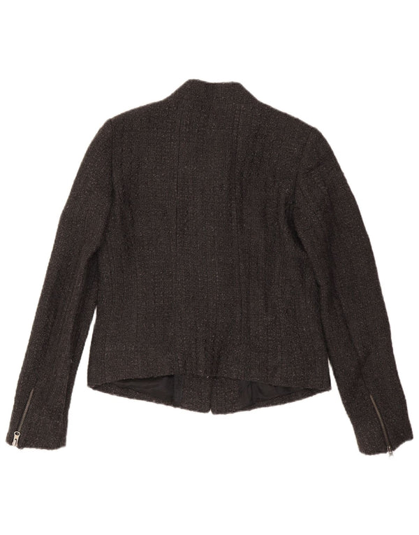 Jachetă Blazer Femei Massimo Dutti EU 40 Lână Gri Mediu