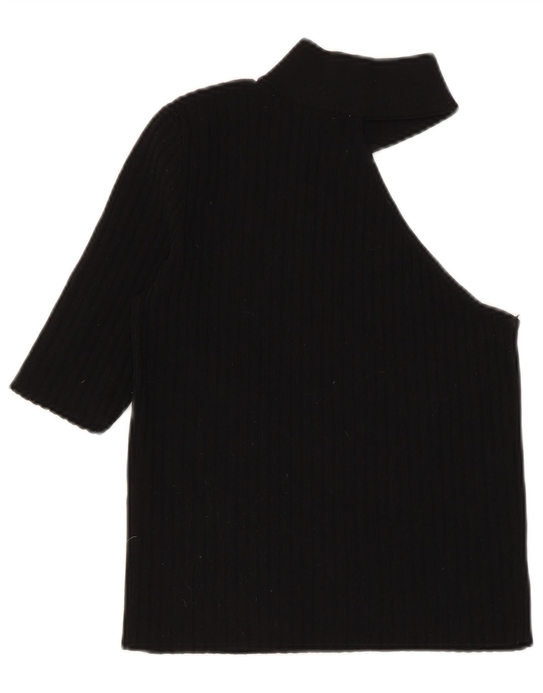 Top cu un umăr pentru femei Zara UK 8 Small Nylon negru
