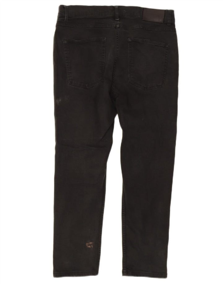 Blugi crop slim pentru femei W34 L25 negri Whistles
