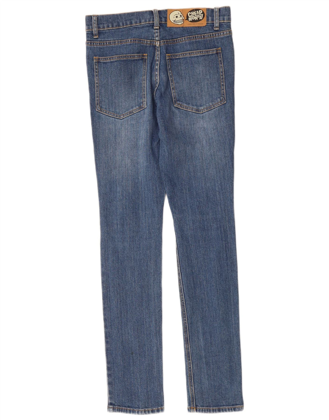 CHEAP MONDAY Blugi skinny dama W27 L32 Bumbac albastru