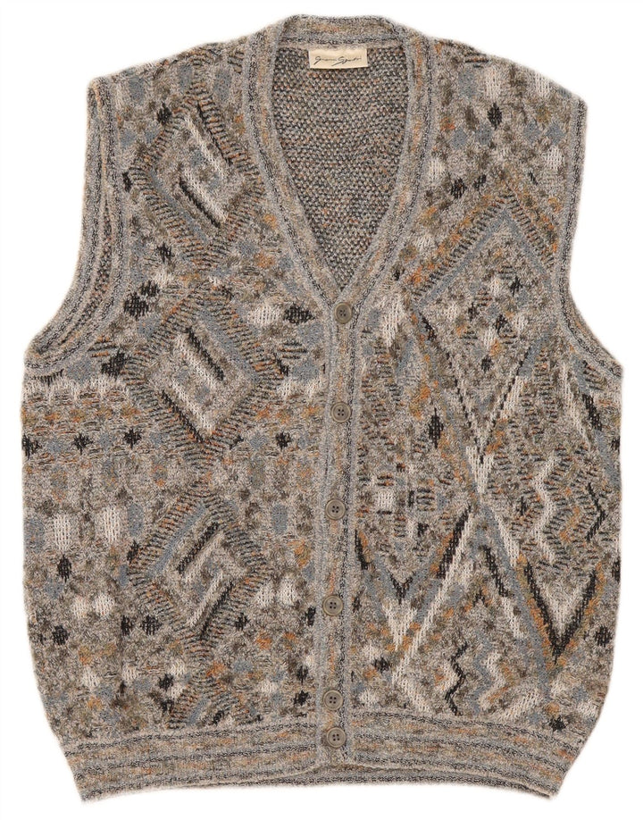 Pulover cardigan pentru bărbați Gianni Sgarbi IT 48 Mediu Multicolor Geometric