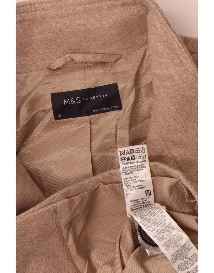 Pardesiu pentru femei Marks & Spencer UK 10 mic, bej, poliester
