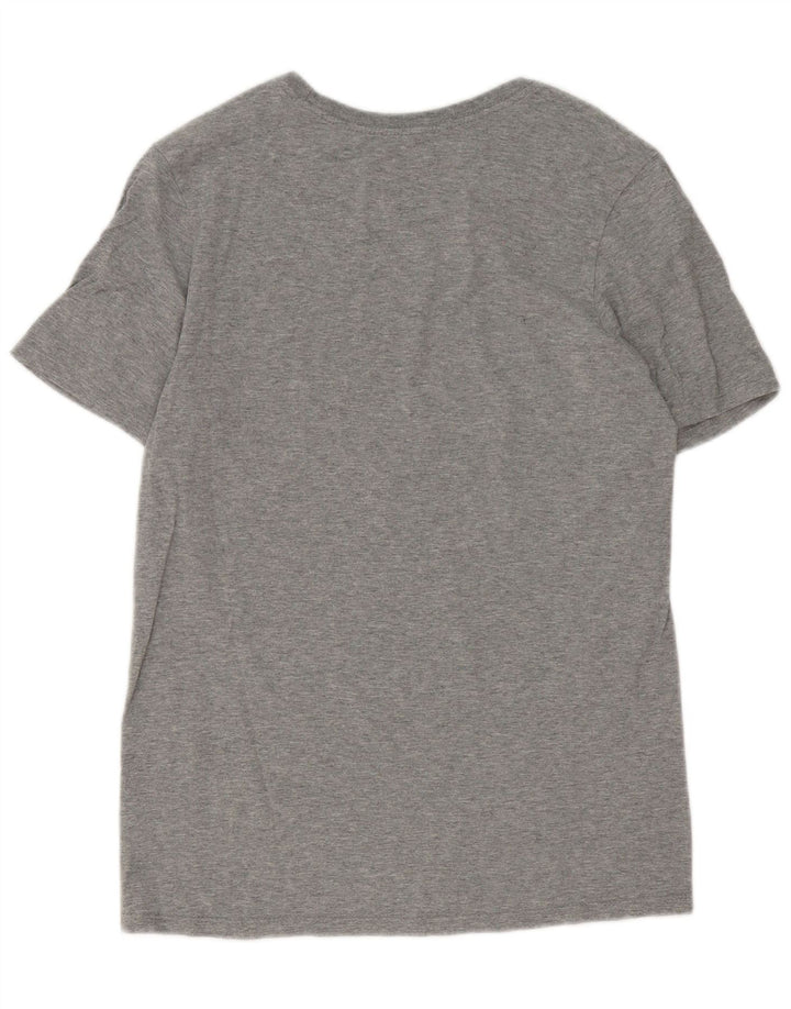 Tricou grafic Nike pentru bărbați, cu croială atletică, top mic, gri, pete