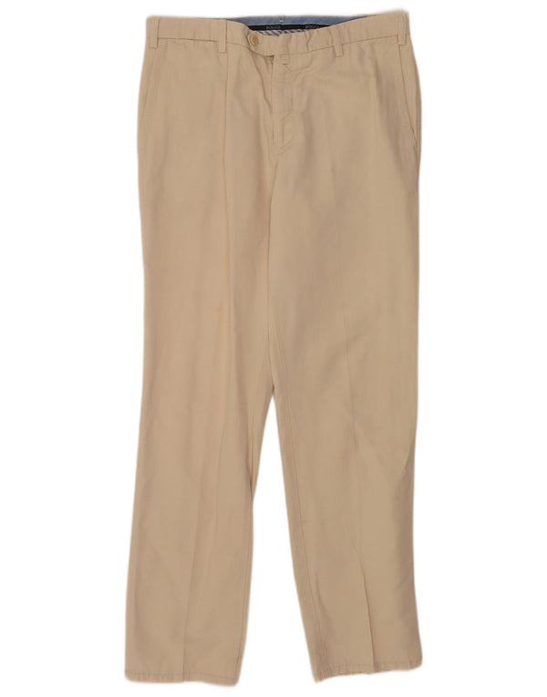 Pantaloni chino Boggi Milano slim pentru bărbați IT 50 Large W32 L32 Bej Bumbac