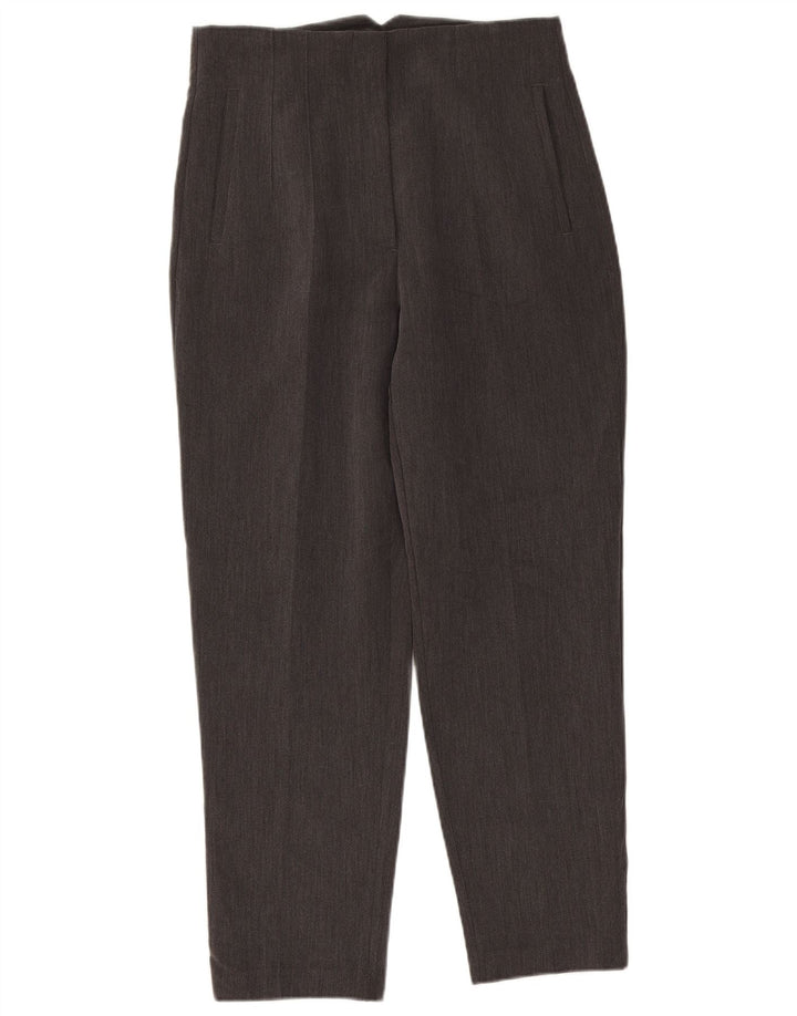 Pantaloni de costum pentru femei cu talie înaltă Zara L30 L26 Gri Poliester