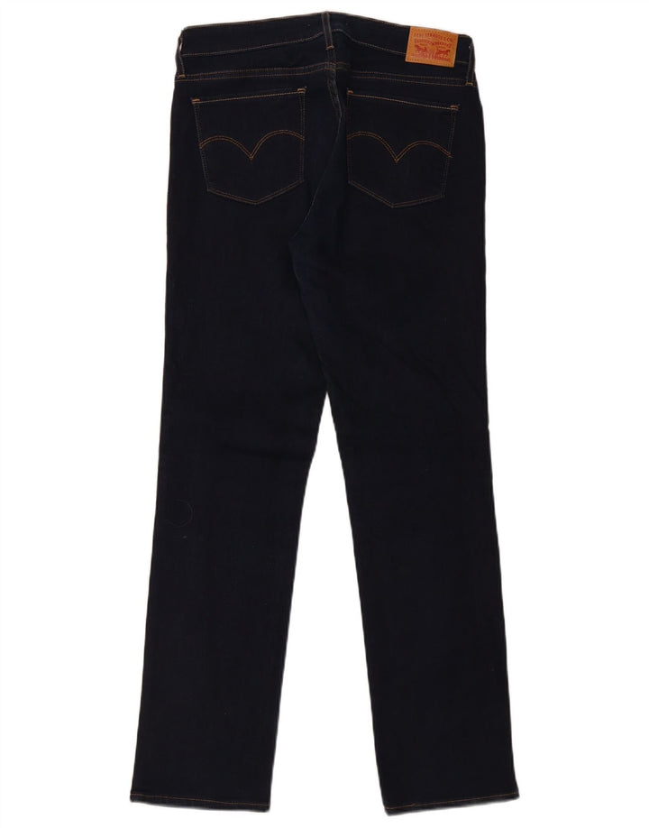 Blugi drepti 714 pentru femei Levi's W29 L31 bumbac bleumarin