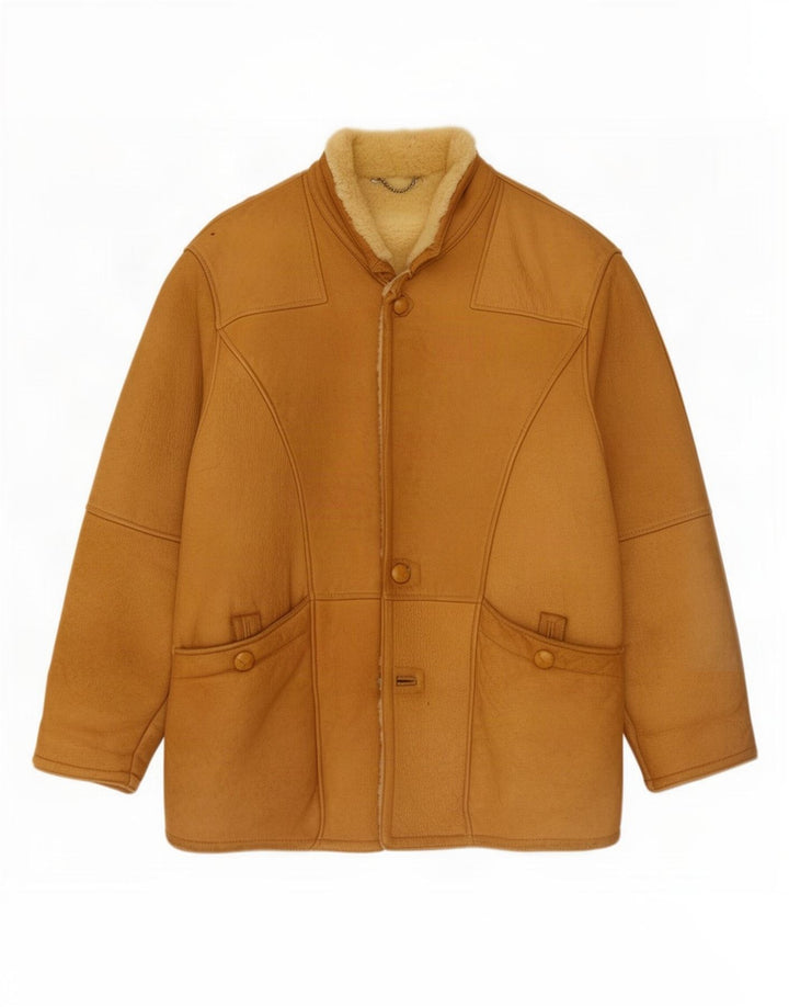 Jachetă din shearling pentru bărbați Ponte Vecchio IT 54 2XL maro
