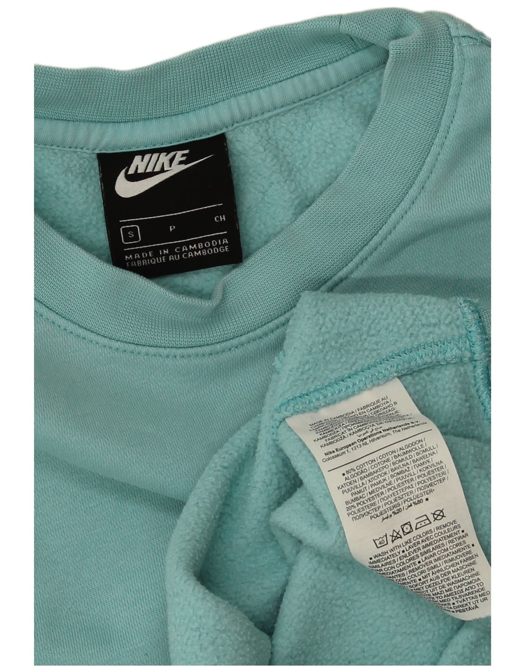 Hanorac pentru bărbați Nike Pulover mic, turcoaz, bumbac