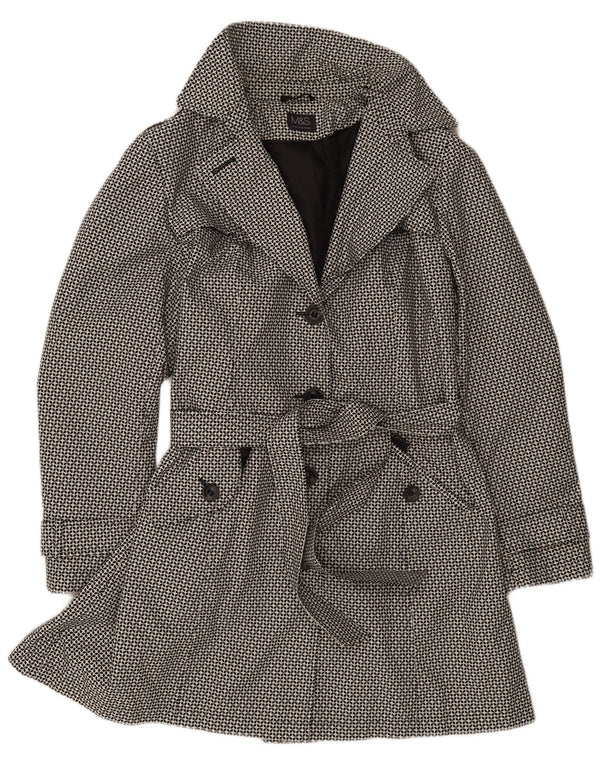 Trench pentru femei Marks & Spencer UK 18 XL Poliester geometric negru
