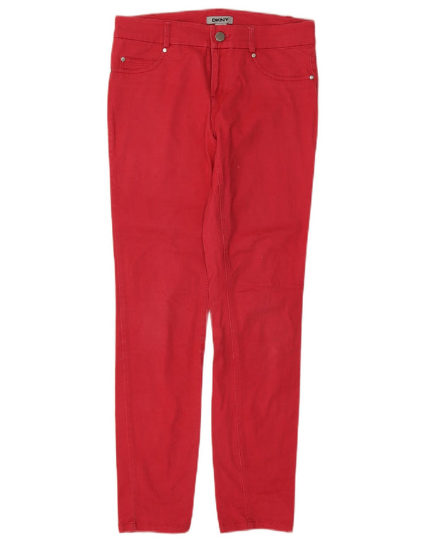 Dkny Womens Slim Jeans US 2 XS W28 L28 Red Cotton