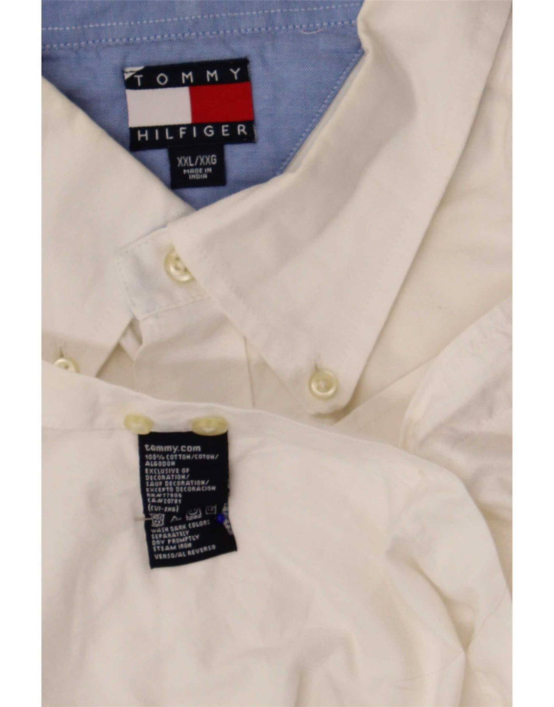 Cămașă pentru bărbați Tommy Hilfiger 2XL, bumbac alb