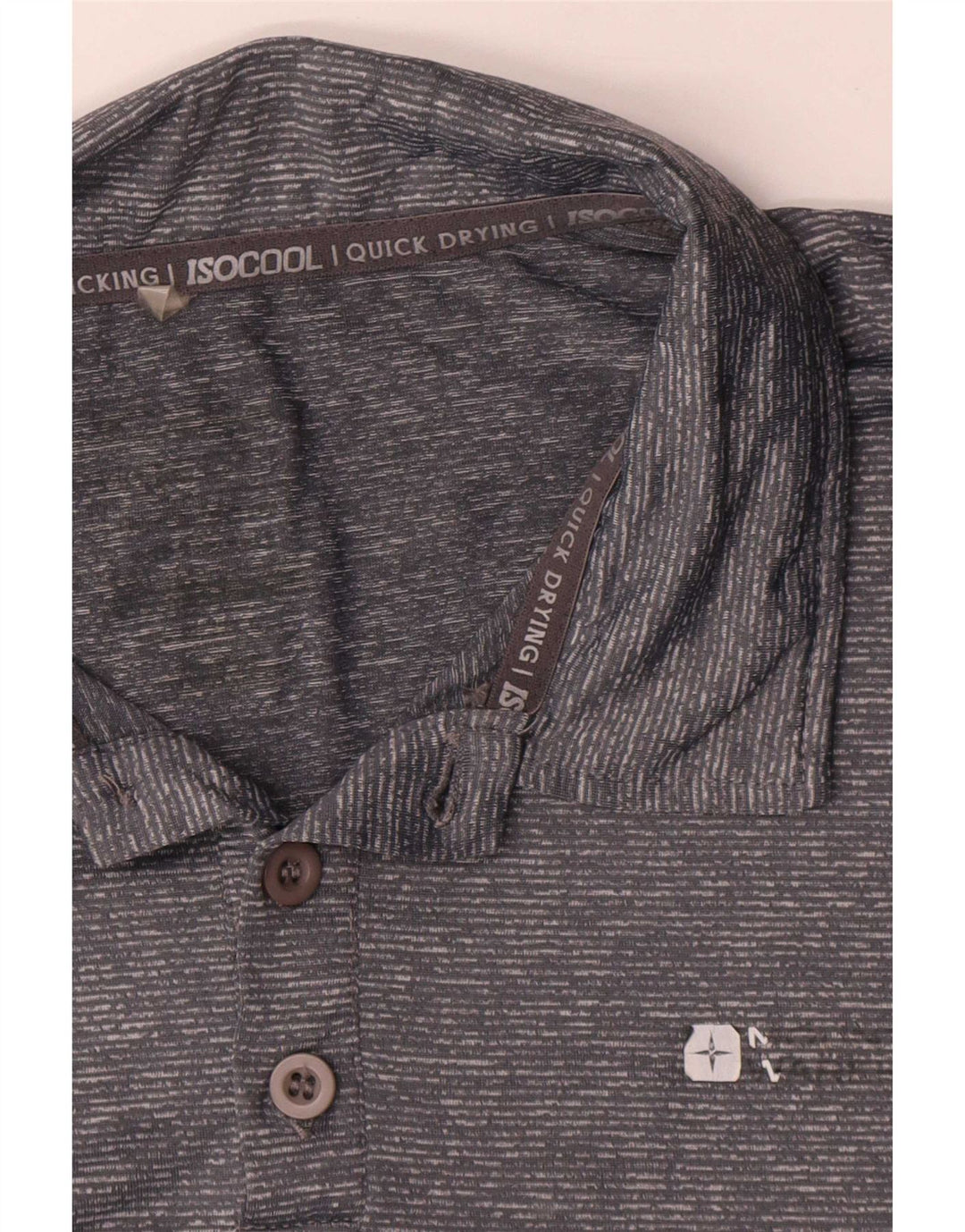 Tricou polo pentru bărbați Mountain Warehouse, XL, gri nailon cu pături