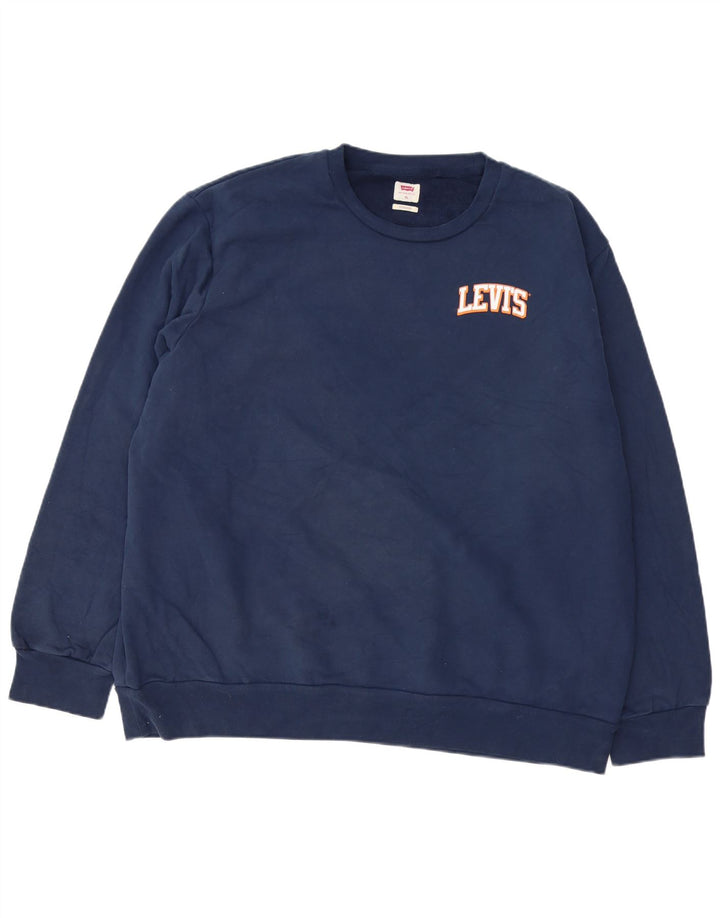 Hanorac pentru bărbați LEVI'S, cu ajustare standard, XL, bumbac bleumarin