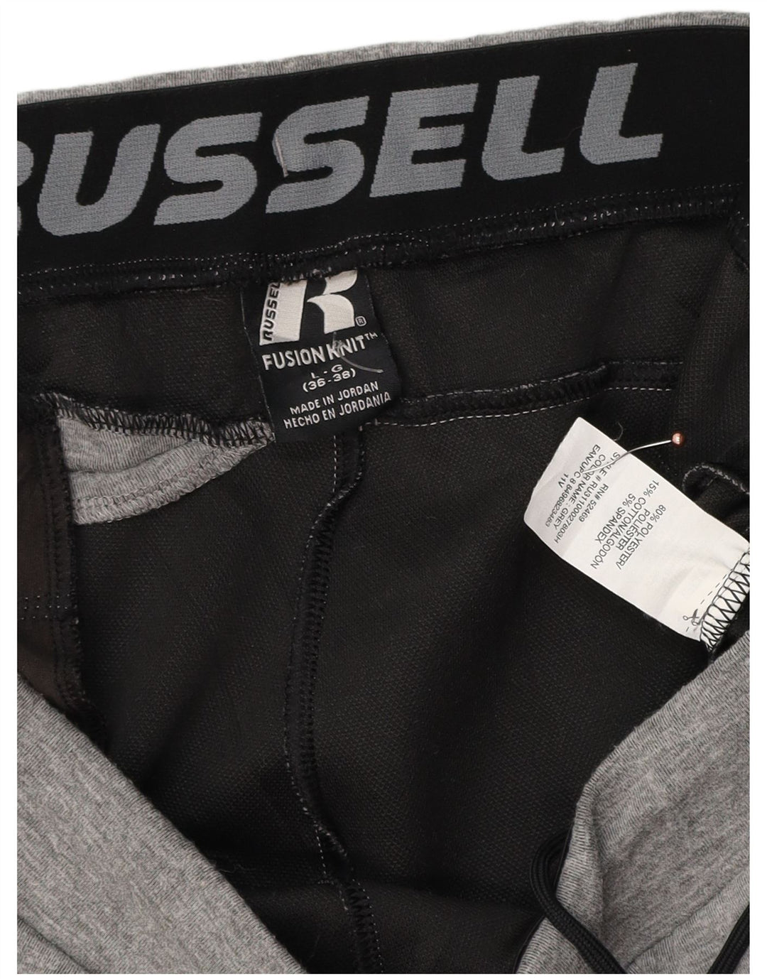 RUSSELL ATHLETIC Pantaloni de trening pentru bărbați Pantaloni de jogging Mari Poliester gri