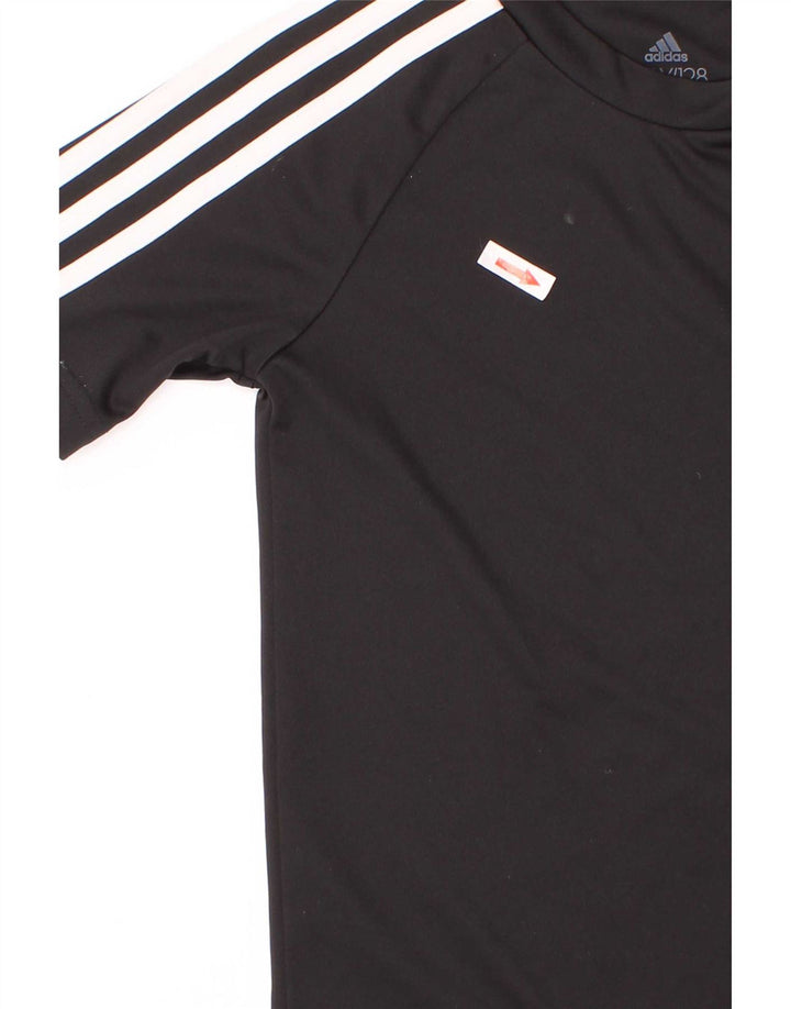 Tricou Adidas Aeroready pentru baieti Top 7-8 ani poliester negru