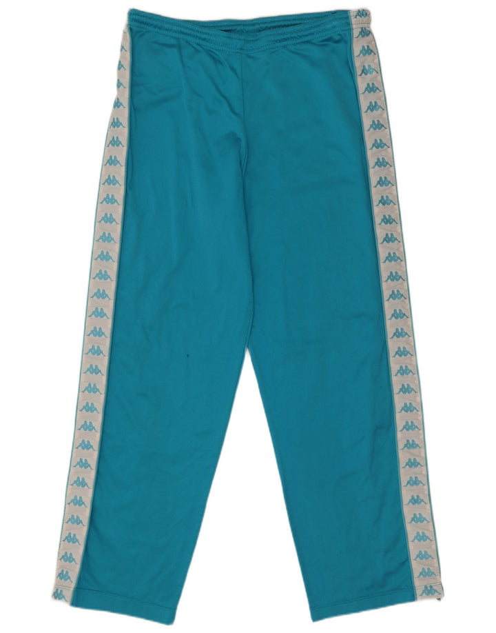 Pantaloni de trening grafic Kappa pentru bărbați, mari, albastru, poliester color bloc