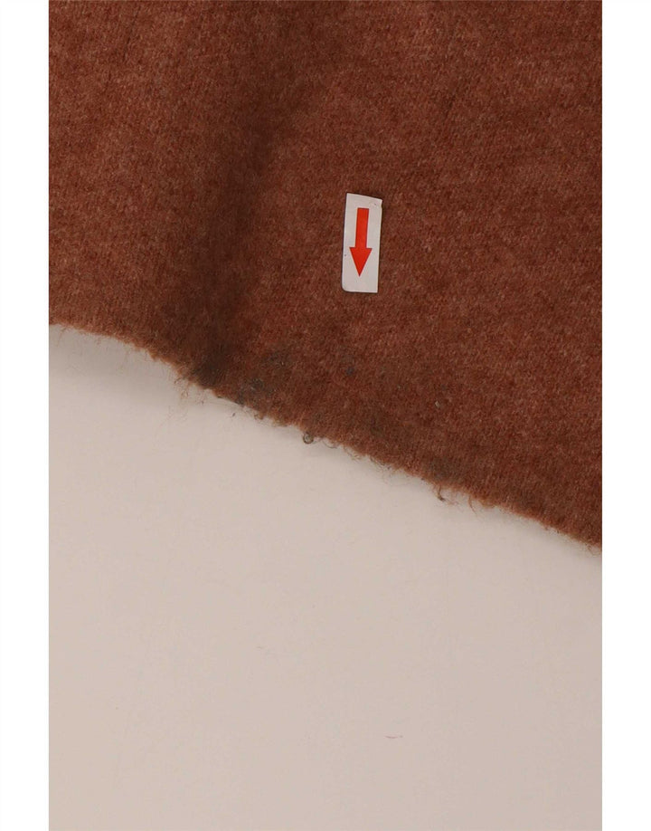 Pulover cardigan deschis pentru femei Zara UK 14 Medium Bej Lână