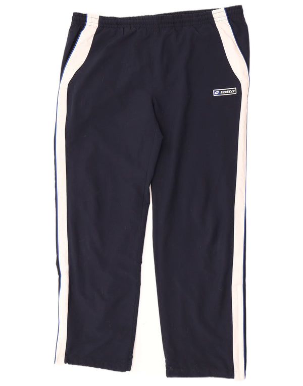 Pantaloni de trening Lotto pentru bărbați Marea Britanie 44/46 2XL Bleumarin Poliester color bloc