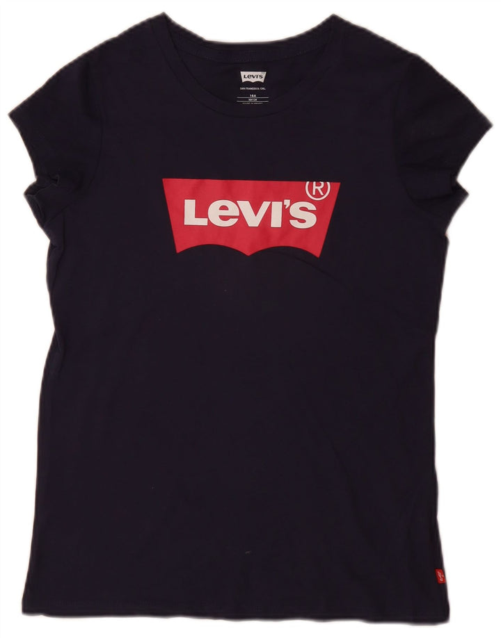 Tricou Grafic Fete LEVI'S Top 15-16 Ani Bumbac Bleumarin
