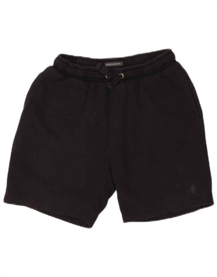 Pantaloni scurți sport pentru bărbați French Connection, bumbac mediu negru