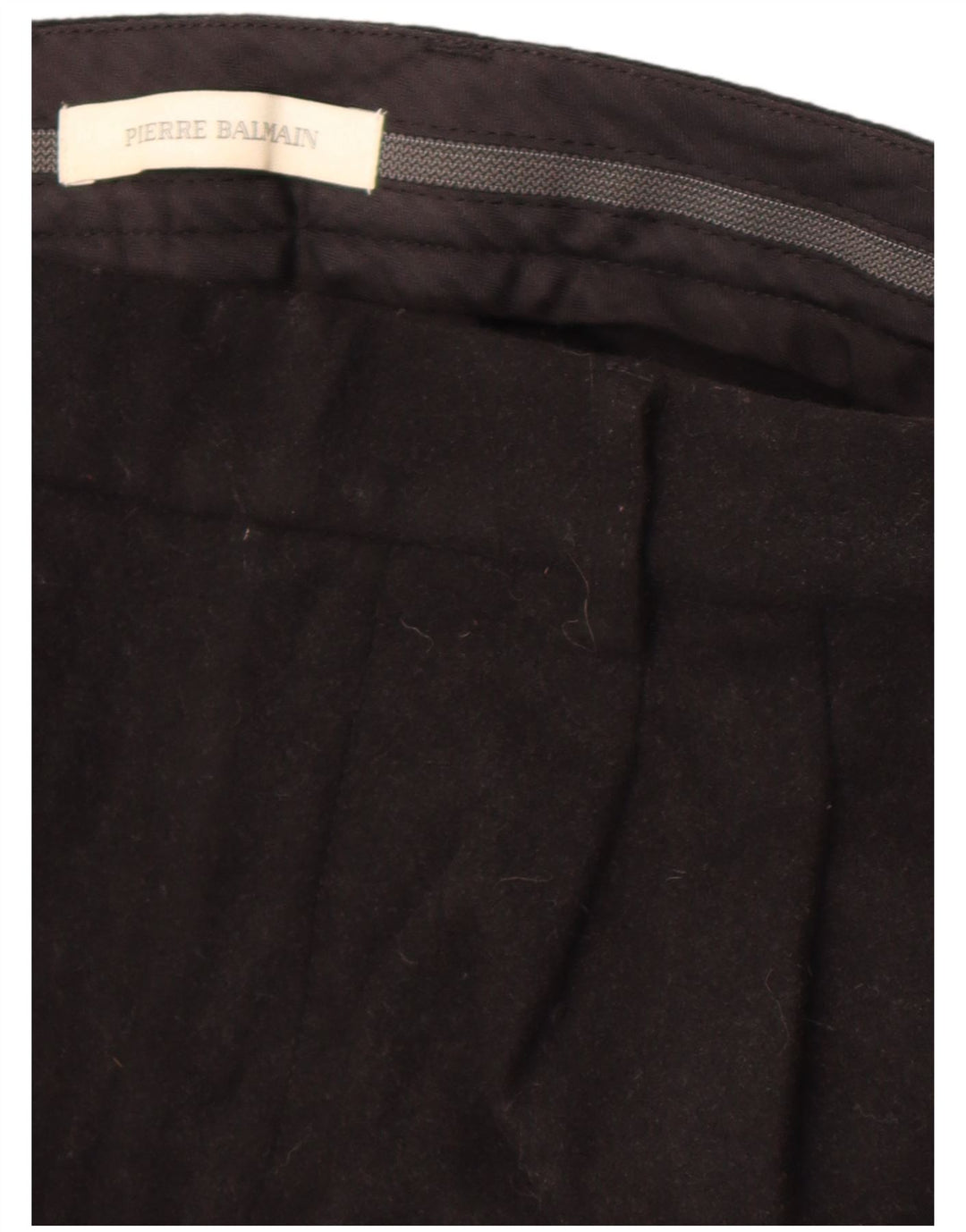 Pantaloni drepți pentru bărbați Pierre Balmain L32 L27 Black Classic