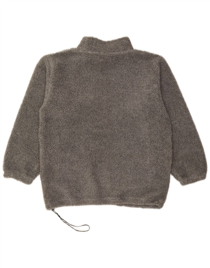 Pulover vintage pentru bărbați din lână, gri mediu, geometric