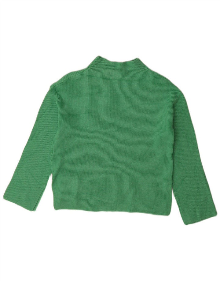 Pulover cu gât țestoasă pentru femei Marks & Spencer, UK 10, mic, verde, viscoză