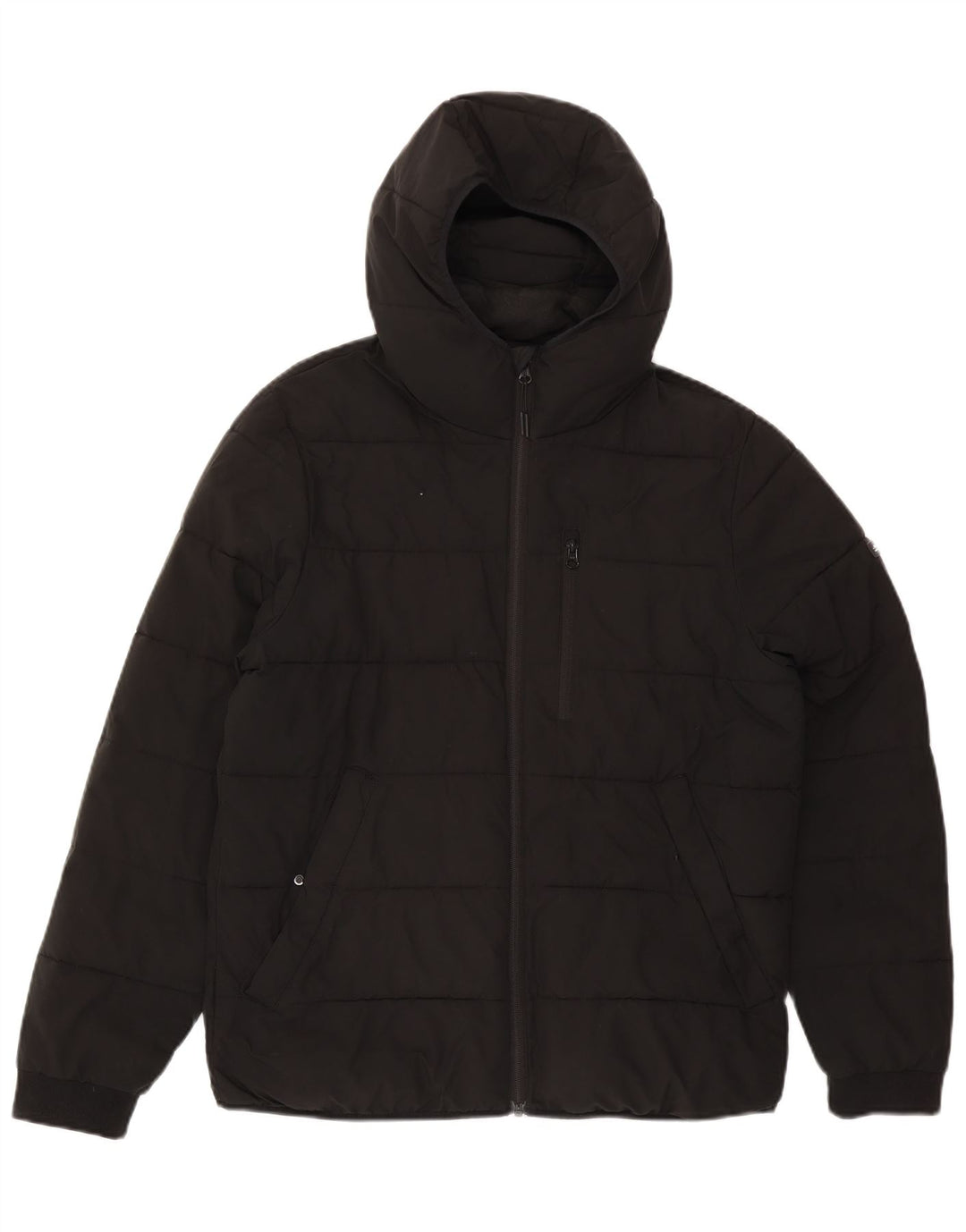 Jachetă căptușită cu glugă Abercrombie & Fitch pentru bărbați UK 38 Medium Black