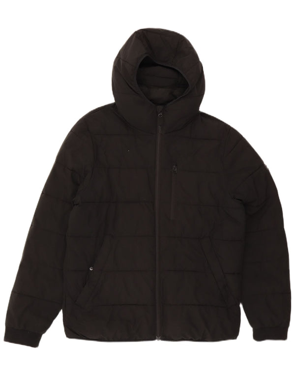 Jachetă căptușită cu glugă Abercrombie & Fitch pentru bărbați UK 38 Medium Black