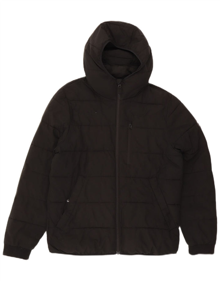 Jachetă căptușită cu glugă Abercrombie & Fitch pentru bărbați UK 38 Medium Black