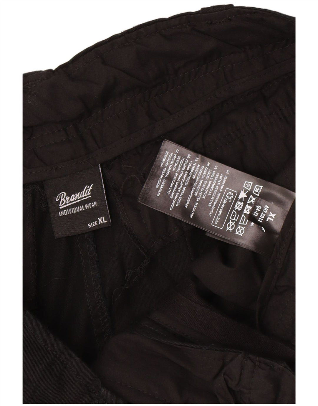 Pantaloni scurți cargo Brandit pentru bărbați XL W36 bumbac negru