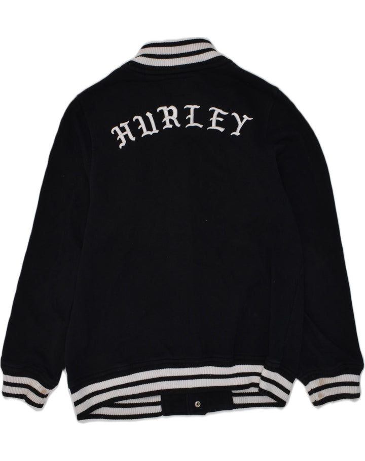 Jachetă Varsity cu grafică HURLEY pentru băieți 11-12 ani, mare, negru, bumbac