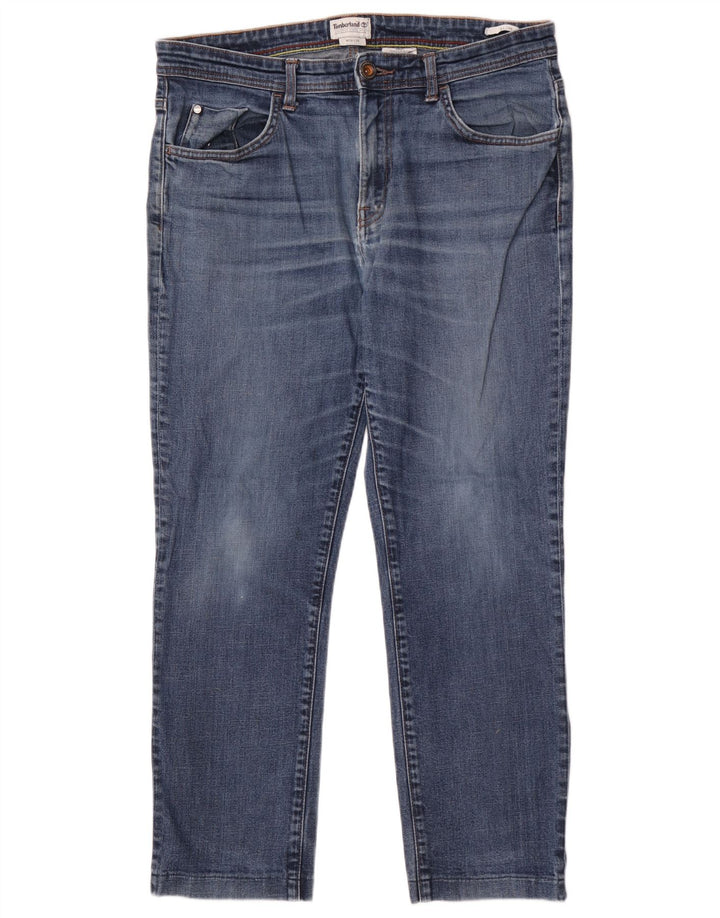 Blugi subțiri pentru bărbați TIMBERLAND W34 L29 Bumbac albastru
