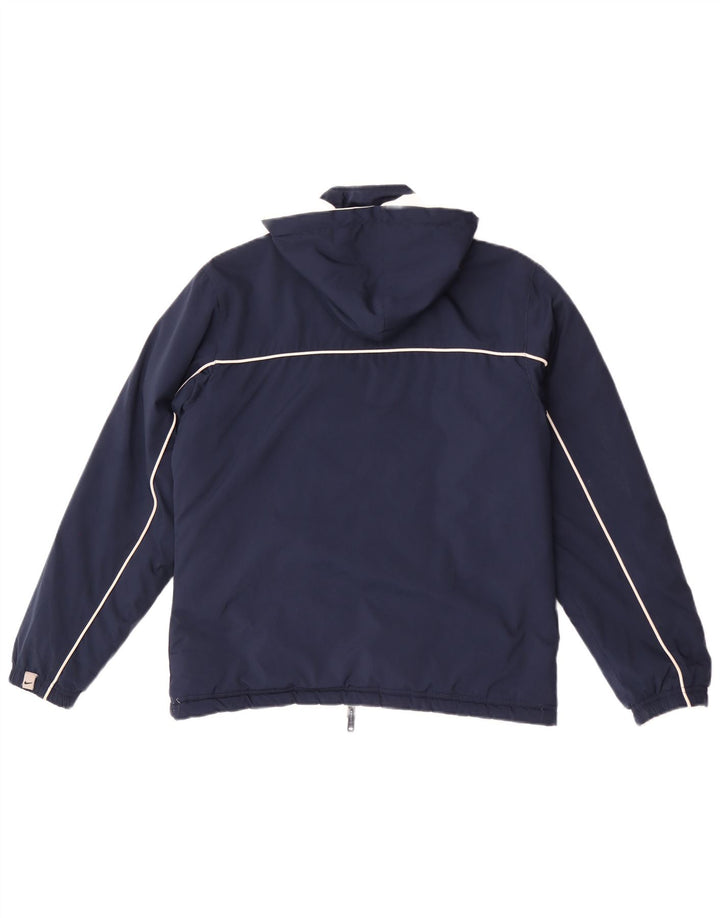 Jachetă reversibilă cu glugă Nike pentru femei Marea Britanie 10/12, albastru bleumarin mediu, color block