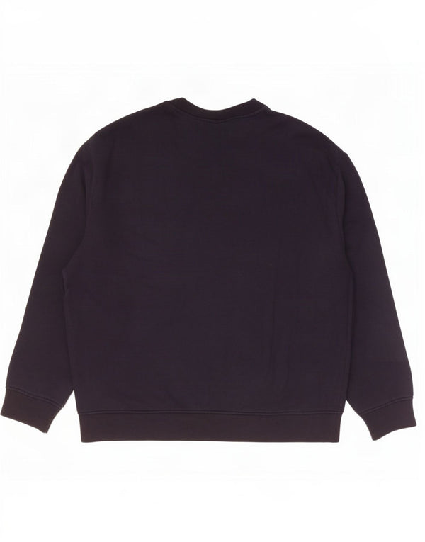 Hanorac cu grafic pentru femei Emporio Armani Pulover UK 20 2XL Negru Modal