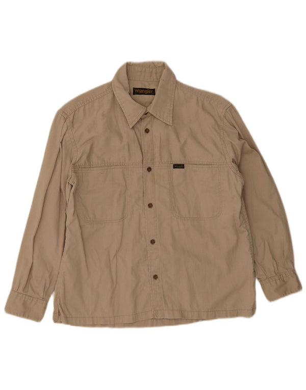 Cămașă Wrangler pentru băieți 14-15 ani, mare, bej, cu dungi