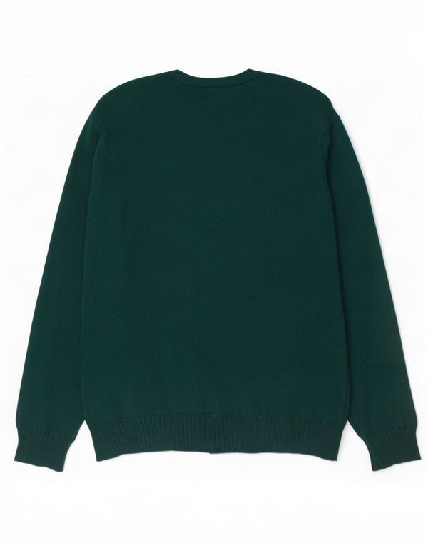 Pulover cu decolteu în V Lyle & Scott pentru bărbați, lână verde 2XL