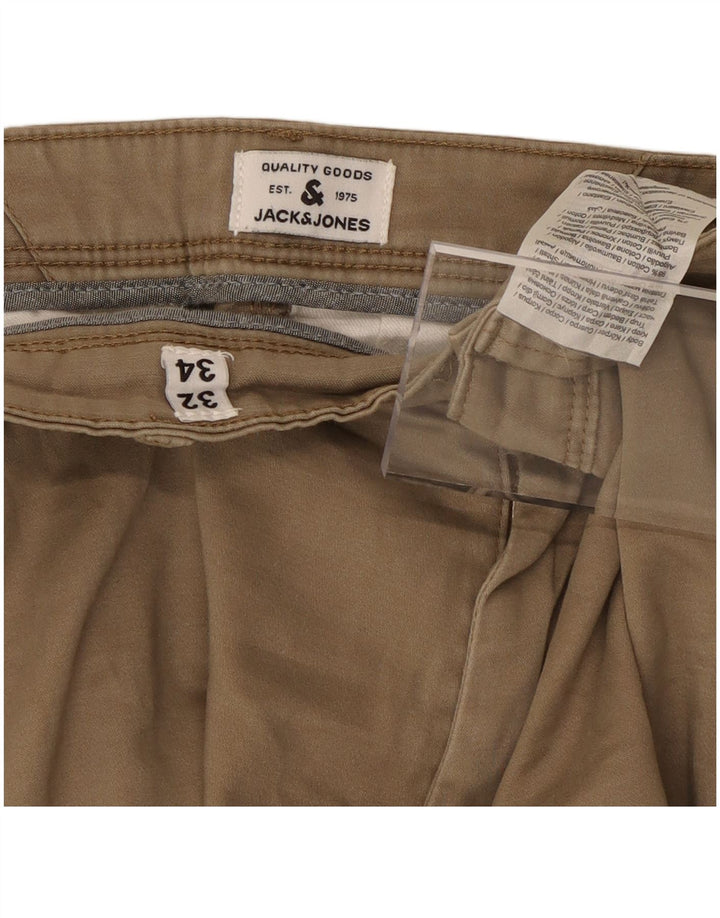 Pantaloni chino slim pentru bărbați JACK & JONES L32 L32 bumbac bej