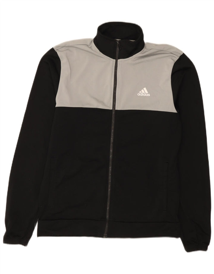 Jachetă de trening pentru bărbați Adidas UK 40/42 Poliester mediu negru