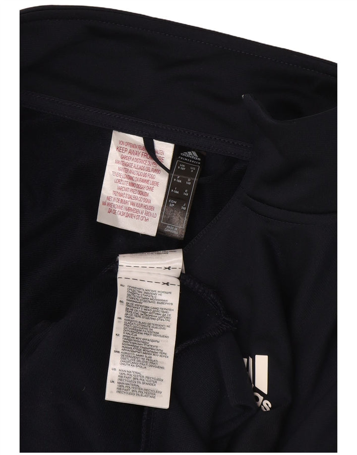 Jachetă de trening pentru băieți ADIDAS 9-10 ani, poliester bleumarin