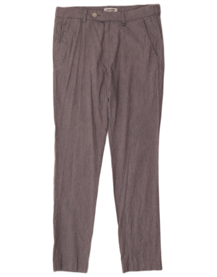 Pantaloni chino slim pentru bărbați Jack & Jones W32 L32 gri