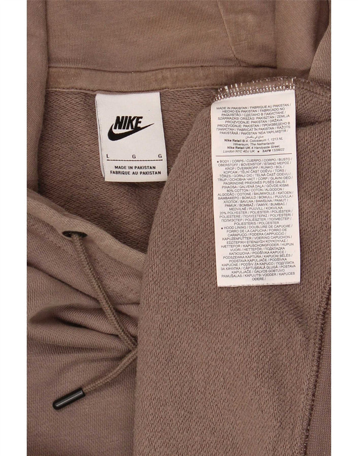 Pulover Nike pentru bărbați, bumbac maro mare
