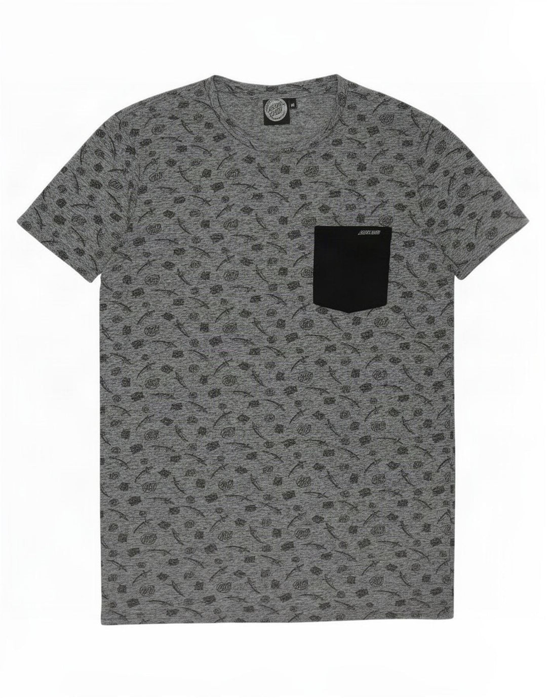 Tricou grafic pentru bărbați Santa Cruz Top Medium Gri Poliester