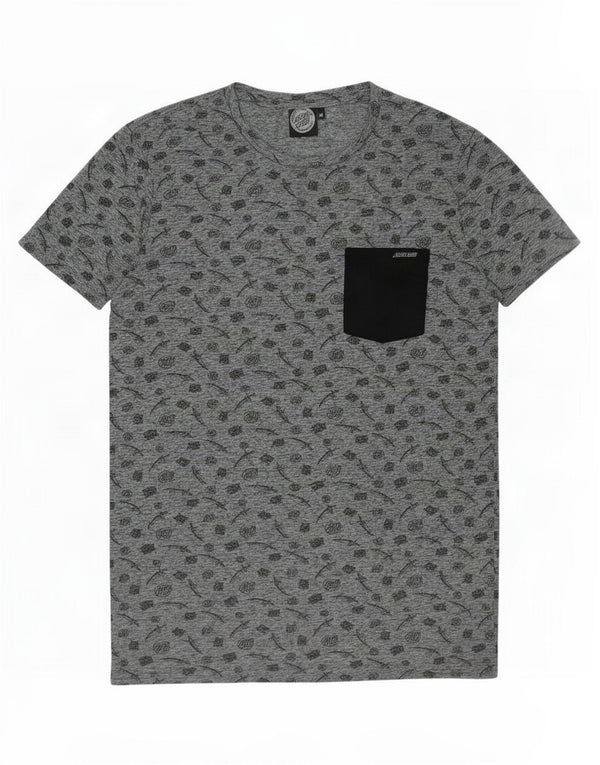 Tricou grafic pentru bărbați Santa Cruz Top Medium Gri Poliester