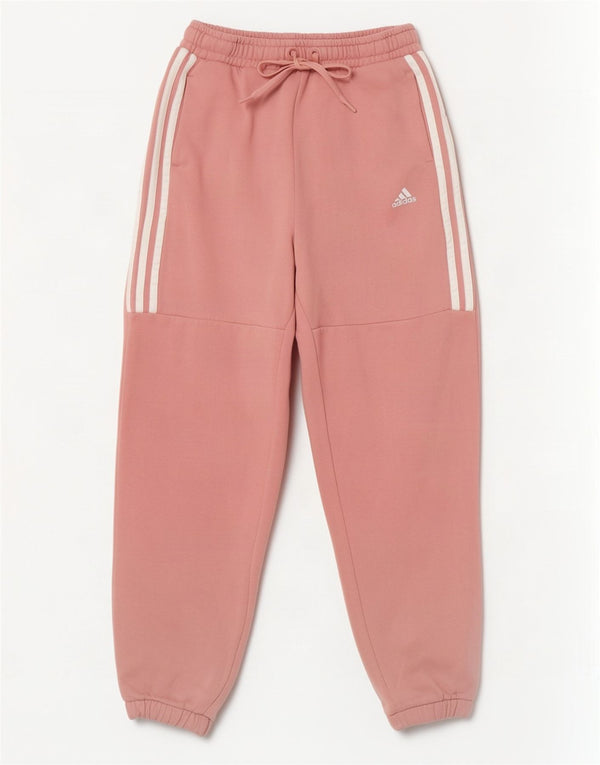Pantaloni de trening Adidas pentru femei loose fit Joggeri UK 4/6 XS bumbac roz