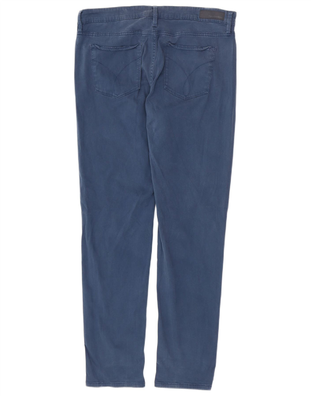 CALVIN KLEIN Pantaloni slim casual pentru femei US 14 XL W36 L30 bleumarin bumbac