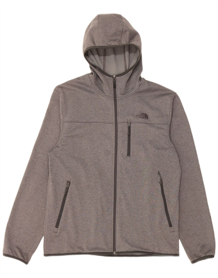 Pulover The North Face pentru bărbați, cu fermoar, poliester mare, gri